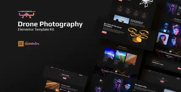 Splendid – Drone Photography Elementor Template Kit
